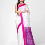 Dim Gray Indian Monipuri Tant Saree